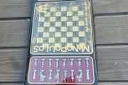 Manopoulos Greek Roman Period metal chess set