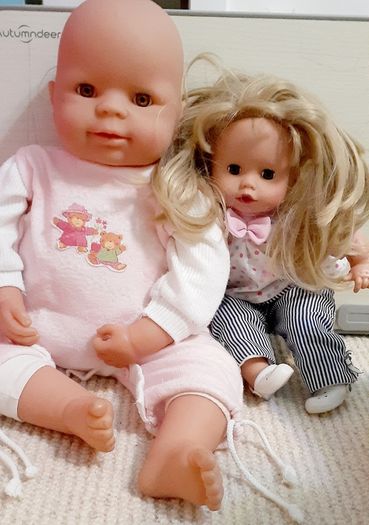 Soft Bodied dolls with sound + clothes