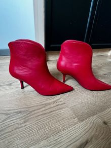 Anine Bing Leather Ankle Boots Size Uk 4