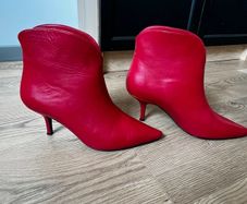 Anine Bing Leather Ankle Boots Size Uk 4