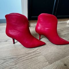 Anine Bing Leather Ankle Boots Size Uk 4