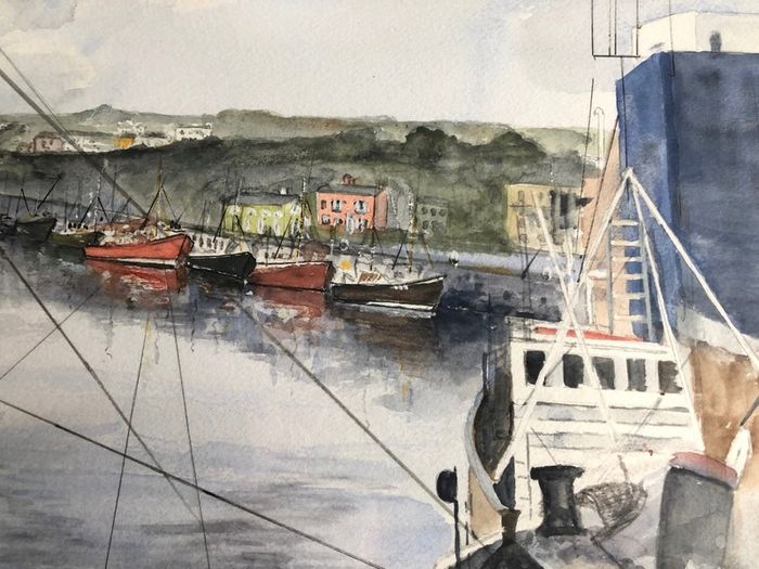 Louis O Connell Painting of Howth Harbour