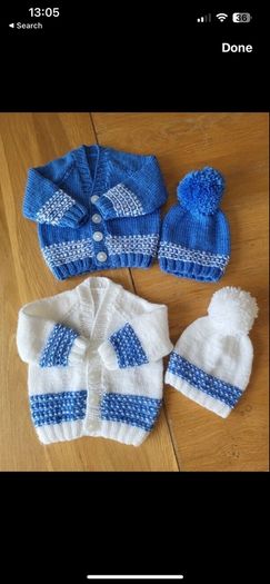 Handknit Baby Cardigans and Blankets