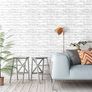 NEW SALE | Stone Brick Wallpaper Peel and Stick 3D Effect Blocks Vintage Brick Faux Textured Self-Adhesive Wallpaper Kitchen Cabinets Backsplash Fireplace Laundry Room Accent Wall Decor Image 5