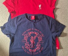 Girls official Liverpool FC tshirts