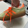 Adidas Gazelle Bold platform trainers - green and orange Image 9