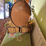 Vintage Mirror with baskets Image 6