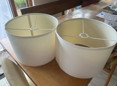 cream lampshades