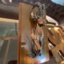 Rare Vintage Rhobard Rhonya Rhodesia Teak and Copper Sable Antelope Mounted Plaque Image 7