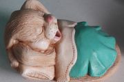 ORNAMENT - Vintage - Rabbit - Yawning Bunny