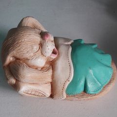 ORNAMENT - Vintage - Rabbit - Yawning Bunny
