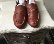 Zara real leather loafers, new, size UK6