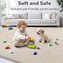 Modern Rugs Living Room Non-Slip Carpet, 120x160 cm, Beige  Extra Soft Machine Washable, Non-Shedding Area Rugs, Thick Memory Foam Backing, Home Decor for Bedroom, Nursery, Office Image 2