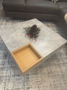 Modern Concrete-Effect Coffee Table