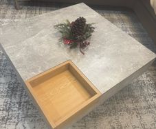 Modern Concrete-Effect Coffee Table