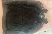 Brand new Adidas women's black velour hoodie jumper size UK14 EU42 Postage included