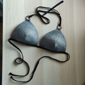 Sparkly Bikini Top, NEW LOOK, Size 12