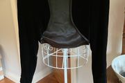Black velvet balero shrug jacket