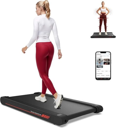 4 in 1 Walking Vibration Pad, Under Desk Treadmill, 4 Vibration Modes, Portable Vibration Walking Pad for Homes and Offices