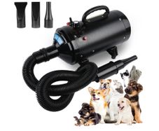 Pet Dryer for Dog Grooming Pet Hair Dryer with Adjustable Wind Speed, 2400 W Dog Dryer with 3 Nozzles