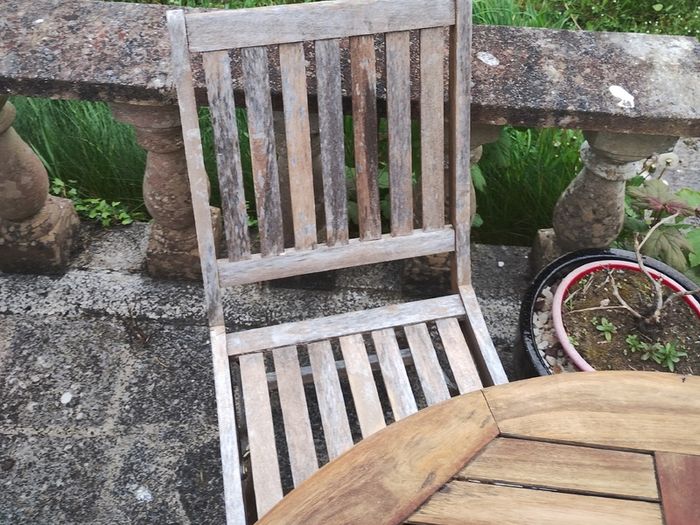 Folding Wooden Garden Table & 3 Chairs (26146)