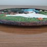 Vintage French cast iron hand painted geese trivet Image 2