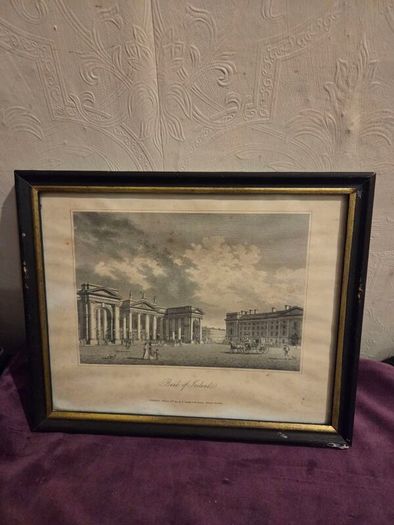 1817 Engraving of Bank of Ireland by James Malton
