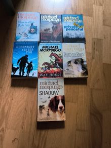 7 Michael Morpurgo books each for 4 euro all for 22