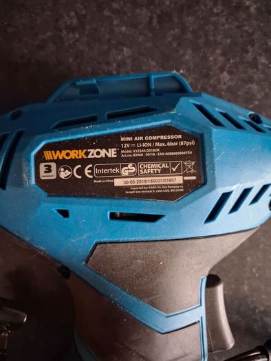 Workzone 12V Li-Ion Mini Air Compressor