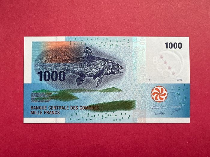 Comoros  1000 Francs  2005  Pick  16b   ( Uncirculated )
