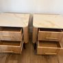 Pair of 2-Drawer Bedside Lockers Image 4