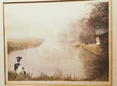 "Mist on the Avon" - Antique landscape print