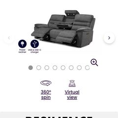 DFS Lawson 3 + 1 electric recliner
