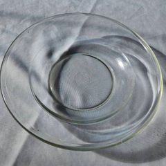 Vintage glass serving dish