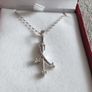 9k White gold Diamond Pendant Image 3