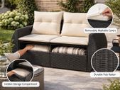 Garden 2 Seater Sofa with storage