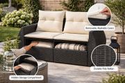 Garden 2 Seater Sofa with storage