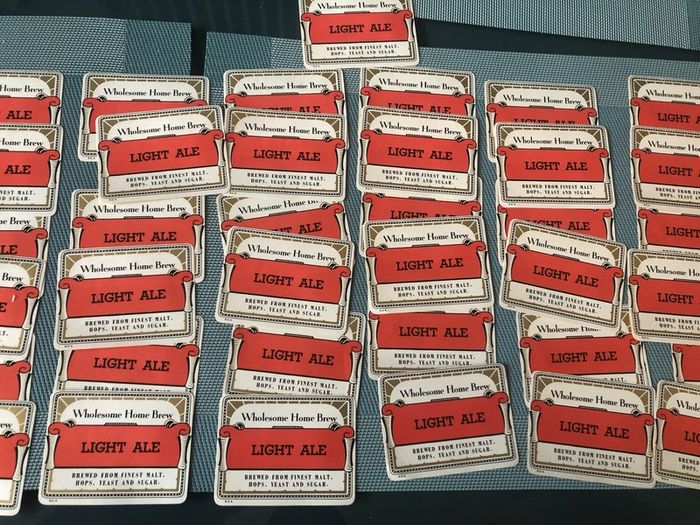 Collection of vintage Home Brew Lables