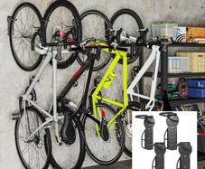 Wall-Mounted Bike Rack Hooks