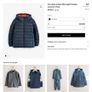 Next Navy Blue Quilted Midweight Hooded Jacket Image 2