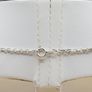 Sterling Silver 925 Hammered Circle Necklace Image 3