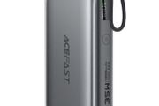 Super Fast Charging 35w Power Bank with Retractable Type-C Cable 10000mAh