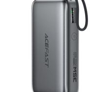 Super Fast Charging 35w Power Bank with Retractable Type-C Cable 10000mAh