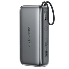 Super Fast Charging 35w Power Bank with Retractable Type-C Cable 10000mAh