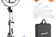 Lighting Kit: 48cm Outdoor 55W 5500K Dimmable LED Ring Light, Light Stand, Receiver for Smartphone, Youtube, TikTok, for Self Portrait Recording