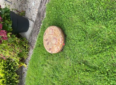 antique monotony footstool.  4 of 5 legs intact