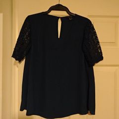 Navy Dressy Top