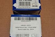 New. 3.5 and 4mm 2 boxes electric cable clips 100pc
