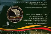 Lithuania 5 Euro Proof-like Coin 2015 - Lithuania's Independence - Lithuania's Road to Independence