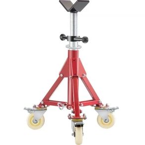 Jack Stand, V Head Pipe Stand Adjustable Height 20-37 Inch, Pipe Jack Stands with Casters 882 LB, Folding Portable Pipe Stands 1/8 to 12 Inch Pipe Supporting